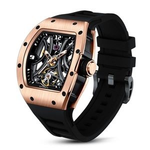 MOQ 50 Pieces Custom logo <b>Watch</b> Made Automatic Classic <b>Watch</b> with Waterproof Rubber Band - Product Image 5