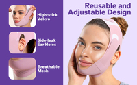 Bande de lifting pour le menton et les joues, réducteur de double menton, bande anti-rides, sangle amincissante pour le visage, ceinture de lifting facial, anti-ronflement
