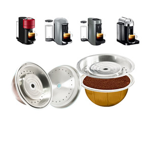Tapa de acero inoxidable para tazas de cápsulas de café Vertuline, piezas de cafetera con carcasa de acero 304 - Product Image 1