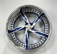 Jantes en alliage d'aluminium forgé 6061-T6 à 5 branches, design Deep Dish, 20, 22, 24, 26 pouces, entraxes 5x127, 5x120 USDM, compatibles Caprice, Impala, Corvette