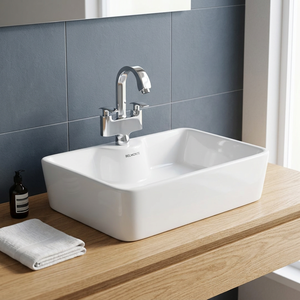 Bon marché Dessus de table standard Rectangulaire Salle de bain Céramique Lavabo Lavabo Lavabo Porcelaine Articles sanitaires Produits de salle de bain - Product Image 2