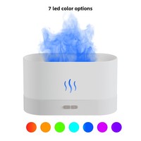 Diffuseur d'arômes de bureau moderne pour la maison et le bureau avec grand humidificateur réaliste à flamme Nouveau design coloré à flamme