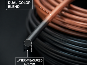 Filamento PLA Cristalino de Doble Color PINRUI, 1.75mm, Filamento para Impresora 3D, Degradado Multicolor para Bambu Lab y Creality - Product Image 2