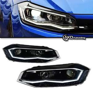 Nuevos Faros LED Dinámicos para VW <span class=keywords><strong>Polo</strong></span> Vento 2010-2017, 12V 100W, Lente de Proyector, DRL, 6000K, Color Rojo, Accesorios Automotrices - Product Image 2