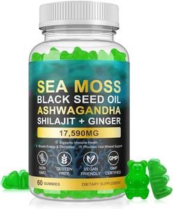 Sea Moss Gummies All In 1Irish Seamoss With Shilajit &amp; Ashwagandha, Black Seed <strong>Oil</strong> For Energy Immune Support - Product Image 1