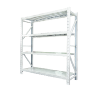 Étagère de rangement en acier réglable en hauteur avec revêtement électrostatique pour entrepôt, garage, atelier et rangement domestique