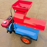 Décortiqueuse de maïs diesel robuste 3000-4000 kg/h, moteur 6 CV, machine à battre le maïs