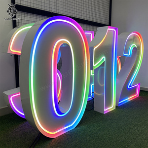 Letrero Simba Personalizado, Letras y Números de Marquesina <span class=keywords><strong>Neón</strong></span> RGB de 3, 4, 5, 6 Pies, Artículos para Fiestas de Cumpleaños 1, 3, 21, 50 - Product Image 5