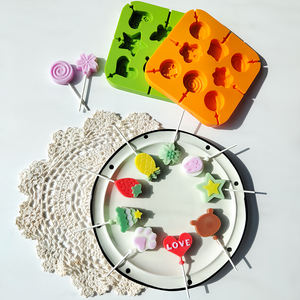 Cetakan Silikon Fondant Bentuk Kupu-kupu, Bunga, Buah, Hewan, Hati, Bintang untuk Cokelat, Permen, Keju, dan Lolipop - Product Image 2