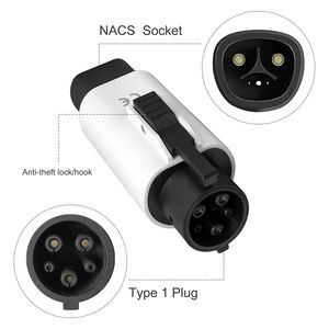 หัวต่อเครื่องชาร์จ48Amp EV สำหรับ J1772อะแดปเตอร์ EV สำหรับเครื่องชาร์จเทสลาฟ - Product Image 3