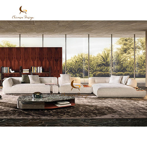 WBERT Style Italien Personnalisé Moderne Luxe Léger & Modulaire Minimaliste Grain Sauvage Lait de Coco Chaud Loisirs pour Salon - Product Image 3