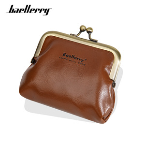 กระเป๋าใส่เหรียญ Baellerry หนังเคลือบน้ำมันขนาดเล็ก กระเป๋าสตางค์ผู้หญิงแบบกะทัดรัด ใช้ได้ทุกวัน - Product Image 5