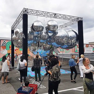 Sphère miroir gonflable personnalisable (taille et couleur), Vente en gros usine <span class=keywords><strong>de</strong></span> boules miroir réfléchissantes en PVC métallisé, Vente en gros mondiale - Product Image 5
