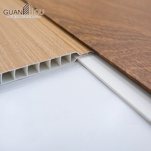 Azulejos de techo de PVC Casa Interior Decorativo Grano de madera Película de PVC <span class=keywords><strong>Plafon</strong></span> - Product Image 6