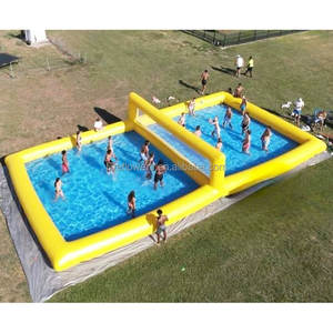 Precio <span class=keywords><strong>de</strong></span> fábrica barato comercial PVC cancha campo piscina agua voleibol inflable - Product Image 3