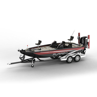 Bateau à moteur Furreo, nouvelle conception, entièrement soudé en aluminium, 150 CV, haute vitesse, 6 m de long, 3 passagers, construction durable