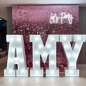 Gran marquesina <span class=keywords><strong>DIY</strong></span> <span class=keywords><strong>letras</strong></span> <span class=keywords><strong>gigantes</strong></span> para Baby Shower fiesta de cumpleaños decoración de fondo - Product Image 4