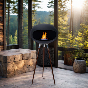 Caminetto <span class=keywords><strong>a</strong></span> <span class=keywords><strong>Bioetanolo</strong></span> su Treppiede, Aggiunge uno Stile Distintivo al Calore e all'Atmosfera Creata dalla Cupola di Fuoco - Product Image 3