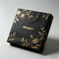 Sacs en papier écologiques de luxe personnalisés, finition brillante, noir et or, étiquettes d'emballage cadeau pour cadeaux et vêtements haut de gamme