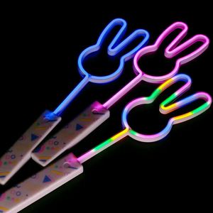 Large Fairy Multicolor Glow Wand Adjustable LED Heart-Shaped Wand Star Wand Neon Light Girls' Party Toy Children's Glow <b>Stick</b> - Product Image 6