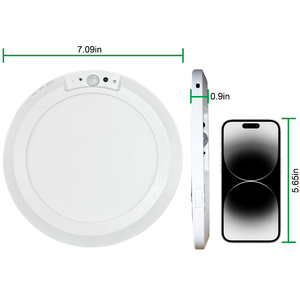 Rechargeable Motion Sensor <strong>Ceiling</strong> <strong>Light</strong> Indoor Outdoor Remote <strong>Battery</strong> Operated Flush Mount <strong>Ceiling</strong> <strong>Light</strong> 3000K 4000K 6000K - Product Image 4