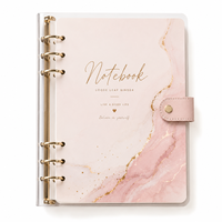Cuaderno OEM de Tapa Blanda A5 A6 con 6 Anillas y Hojas Sueltas para Estudiantes, Material Escolar