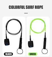 Laisse de planche de surf KOETSU 7 mm, TPU haute résistance, options de longueur de 6 à 10 pieds, 4 couleurs, laisse de surf professionnelle et sécurisée