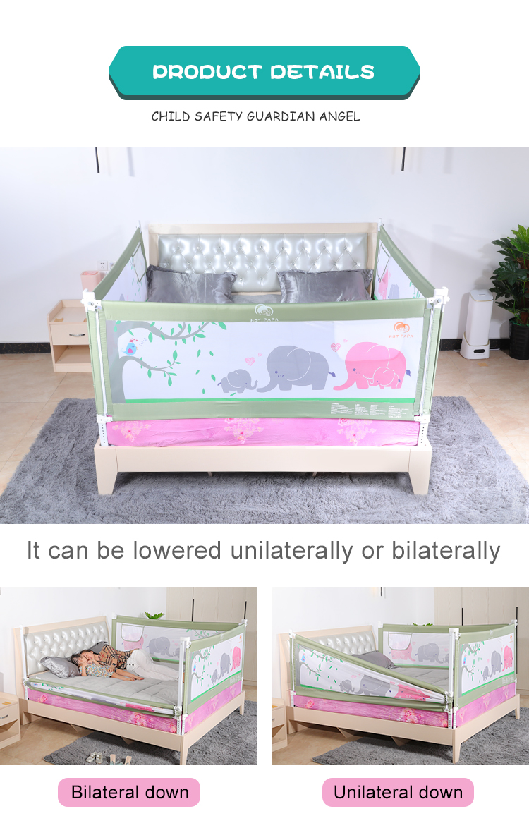 Kids Safety Baby Bed Rails Baby Safety Bed Guard Baby Product Safe Material Portable Baby Fence