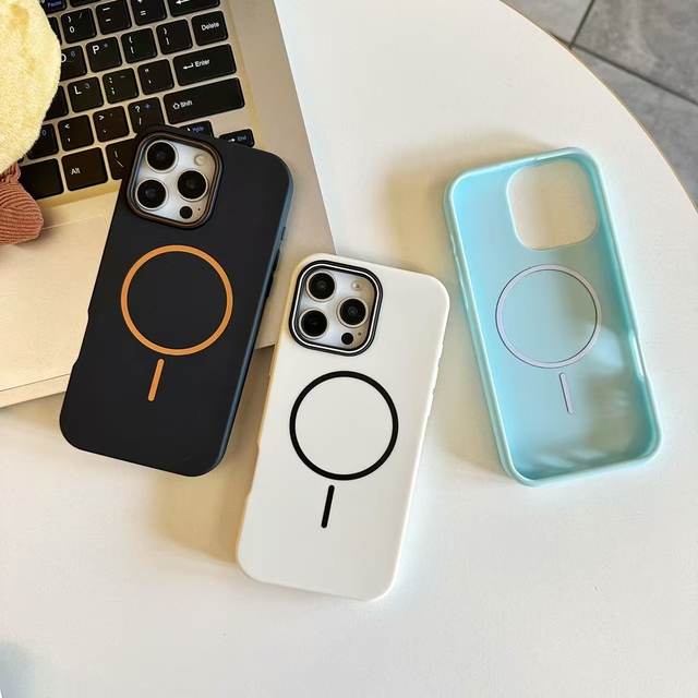 2025 New PC Magnetic Mobile Phone Accessories for iPhone 16 15 Pro Max Slim Wireless Charge Mobile case for iPhone 14 13 12