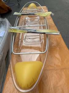 Kayak Yak Outdoors Ligero y Ecológico <span class=keywords><strong>de</strong></span> Doble Remo con Fondo Transparente para Recorridos por Ríos y Mares - Product Image 2