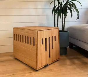 2024 Intérieur Bois Pet Lit Caisse Cage Maison pour Chiens Meubles Cadeau pour Salon et Chambre Meubles - Product Image 4