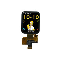 Penjualan terlaris layar Display LCD OLED 1.78 inci 368x448 350NIT dengan kapasitif PCAP sentuh