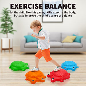 Huiye bambini pietre miliari equilibrio formazione coordinazione sensoriale tartaruga antiscivolo fondo pietre di equilibrio bambini giocattoli educativi - Product Image 3