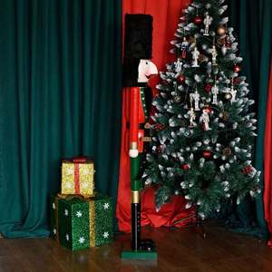 Figuras de Santa Claus al por Mayor, 1.2m, de Madera, con Forma Humana, Decoraciones Navideñas para el Hogar y Bares - Product Image 2