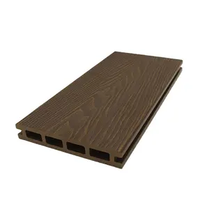 Nouvelle technologie WPC 3D en relief Composite bois creux trou carré respectueux de l'environnement WPC plastique recyclé Composite Decking