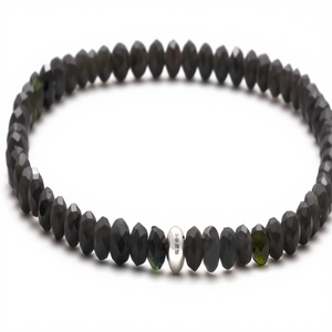 BERGERLIN Echtes Naturstein-Perlenarmband für Unisex mit Echtheitszertifikat - Product Image 1