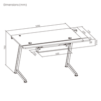 Bureau de jeu RVB GMD16-3 avec table d'ordinateur à bande lumineuse LED pour poste de travail de jeu de configuration Gamer bureau noir en forme de Z