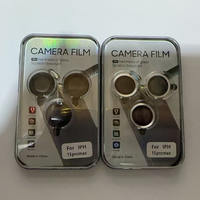 Protection d'Objectif de Caméra en Verre avec Anneau Métallique pour iPhone 16 13 14 15 Pro Max, Protecteur d'Objectif Complet pour iPhone 14 15 Plus 13 Mini