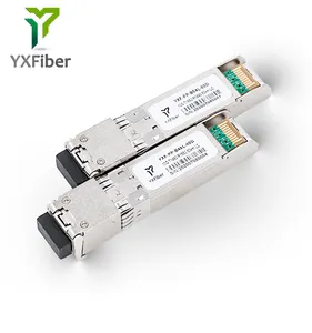 معدات الألياف الضوئية SFP + 10GBASE BiDi للإرسال والاستقبال 1490 نانومتر 1550 نانومتر 80 كم DOM مجسم بسيط LC