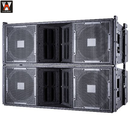 Hongyue Audio Original Design VT4888 Dual 12 Inch 3 Way Passive Speaker Cabinet Sound System Outdoor Professional