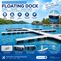 Ponton flottant de haute qualité de marque GZZH, en aluminium, pour quai de bateau, importé du Guangdong