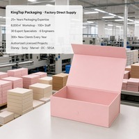 Caixa de Presente de Natal Reciclável Personalizada com Papel Revestido em Folha Dourada e Forro de Espuma Luxuosa com Tampa Magnética Dobrável