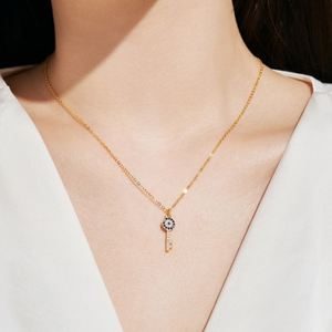 Dylam Personalized Faith Spiritual Turkish Protection Mysterious Evil <b>Key</b> Eyes Pendant Necklace for Women Dress up - Product Image 5