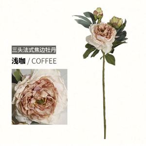 China Wholesalers Home Wedding Flowers Decoration Real Touch Silk Peony Artificial Flower - Product Image 4