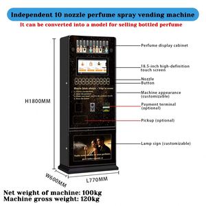 Electronic Digital Smart Automatic Wall <b>Mounted</b> Coin Operated Fragrance Cologne Perfume <b>Spray</b> Vending Machine - Product Image 4