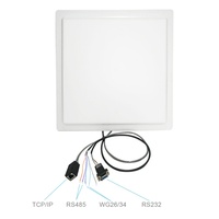 Lector RFID UHF con Antena de 12dbi, Largo Alcance de 15m, Material ABS, Pasivo, para Estacionamiento de Autos, con LED