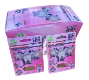 코뿔소 파워 섹스 남성 향상 알약 포장 의료 등급 3D 카드 포장 의학 캡슐 상자