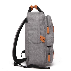 Blue Oxford Backpack 20-37L Waterproof Zipper Closure Unisex Fashion Daily Use Big Capacity Soft Handle Arcuate Shoulder - Product Image 3
