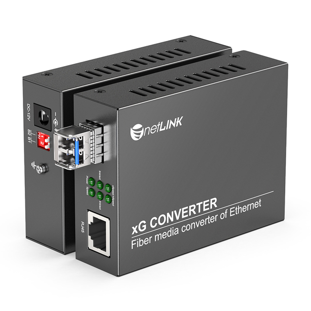Original Netlink HTB-10G-SFP+ 10G Fiber Optic Transceiver High Speed SFP+ Optical Media Converter