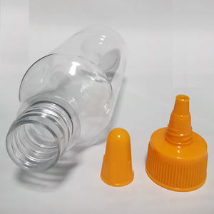 Vente en gros 260ml bouteille de sauce vide PET transparente de qualité alimentaire pour salade bonbons gâteau chewing-gum sucre pointu tomate Salsa conception - Product Image 3